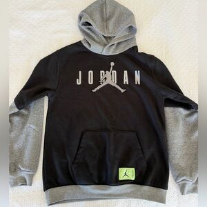 Jordan Kids Black and Gray Hoodie Set